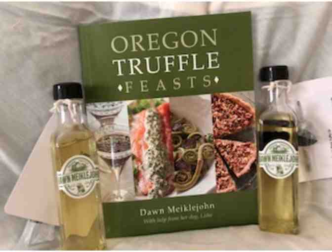 Oregon Truffle Cookbook and Truffle Oil bottles
