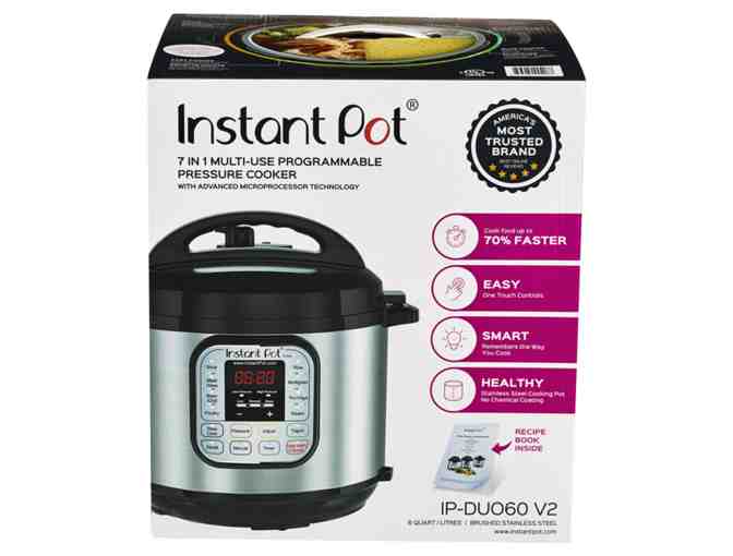 Instant Pot- DUO60 6 Qt 7-in-1 Multi-Use Programmable Pressure Cooker