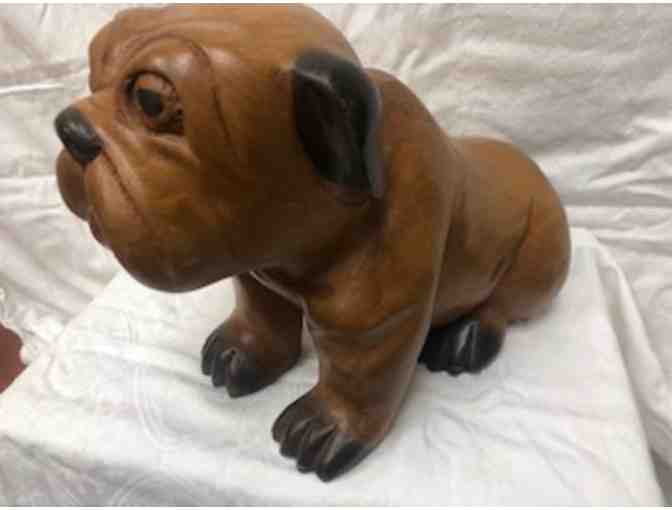 Adorable Carved Wooden Bulldog - **Gonzaga grads** - Photo 2