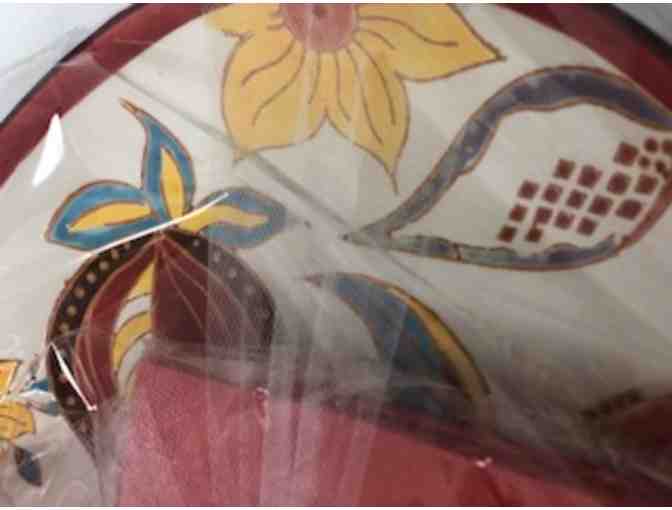 Take a Stand Large Platter with Napkins and a Serving Knife