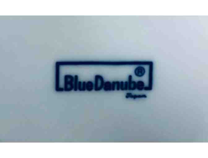 Blue Danube Soup Tureen, 12 Bowls and a Ladle