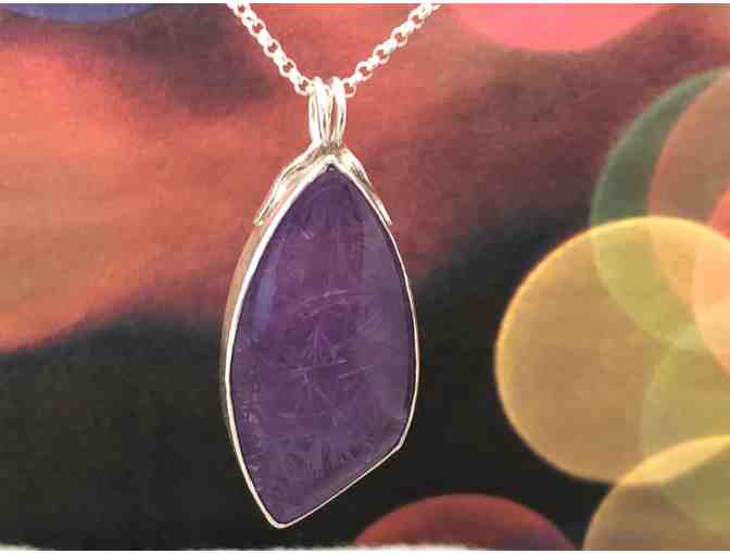 Artisian Purple Bridewell Stone Pendant
