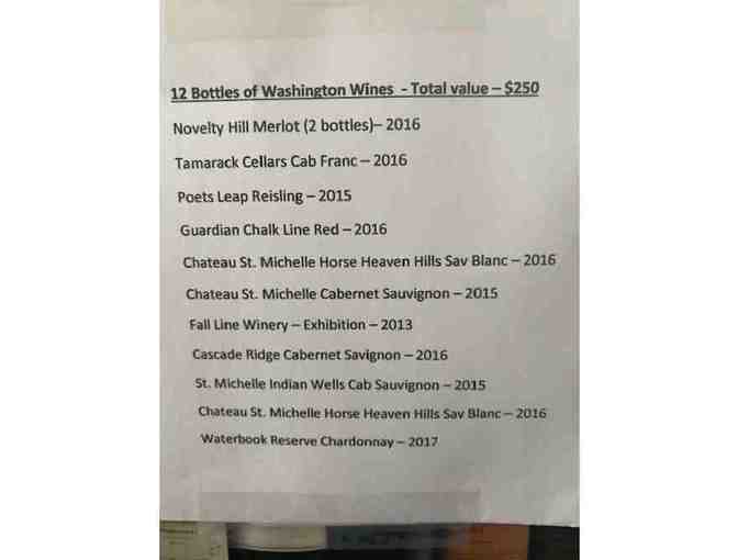 Washington Wines- A Dozen Reds and Whites