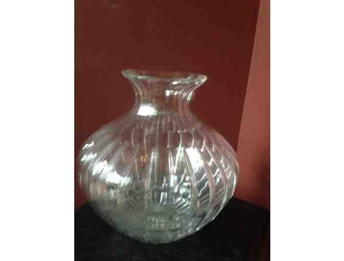 Kusak Cut Glass Vintage Vase