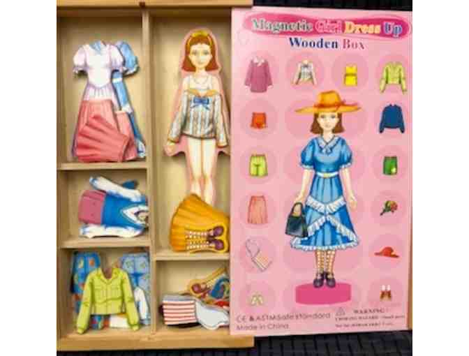 Magnetic Dress up Doll in box and Flora and Friend Matching Game