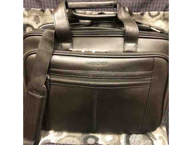 Samsonite Leather Checkpoint Friendly Briefcase