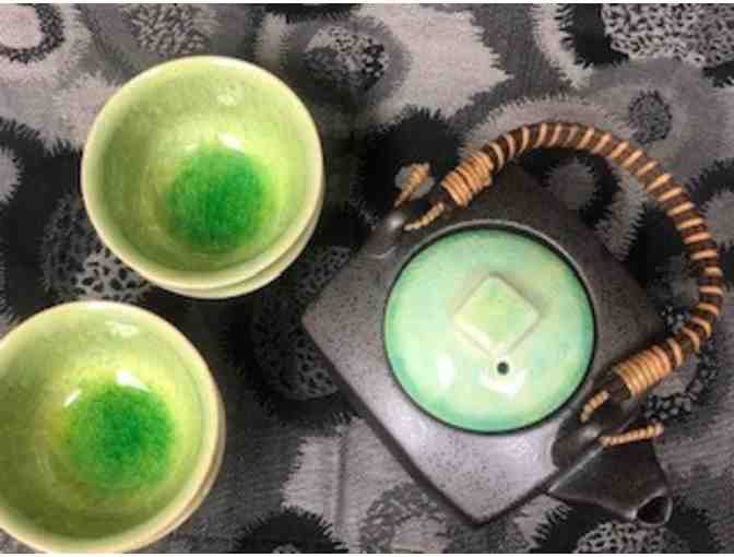 Unique shaped Kotobuki Tea set with Canister