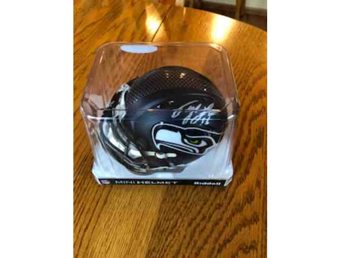 Seattle Seahawks Mini-Helmet: Signed by Tyler Lockett #16