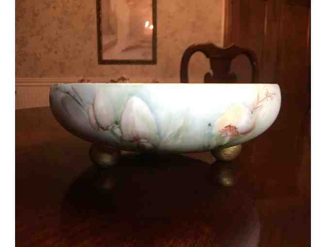 Porcelain Dish - T and V Limoges with mushroom print