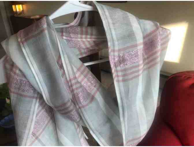 Cotton Plaid Neck Shawl