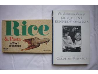 The Best Loved Poems of Jacqueline Onassis and Rice & Pasta Cookbook