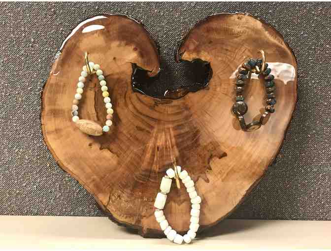 Cypress Keyholder and (3) Handmade Bracelets