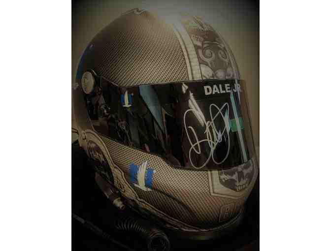Replica #88 racing helmet (not race worn) autographed by Dale Earnhardt, Jr.