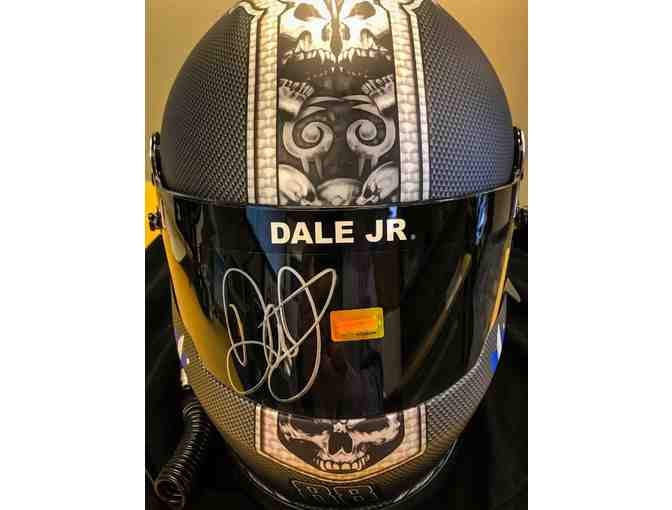 Replica #88 racing helmet (not race worn) autographed by Dale Earnhardt, Jr.