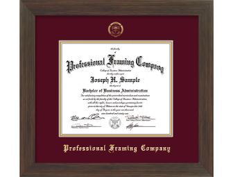 Diploma Frame Package by Professional Framing Company
