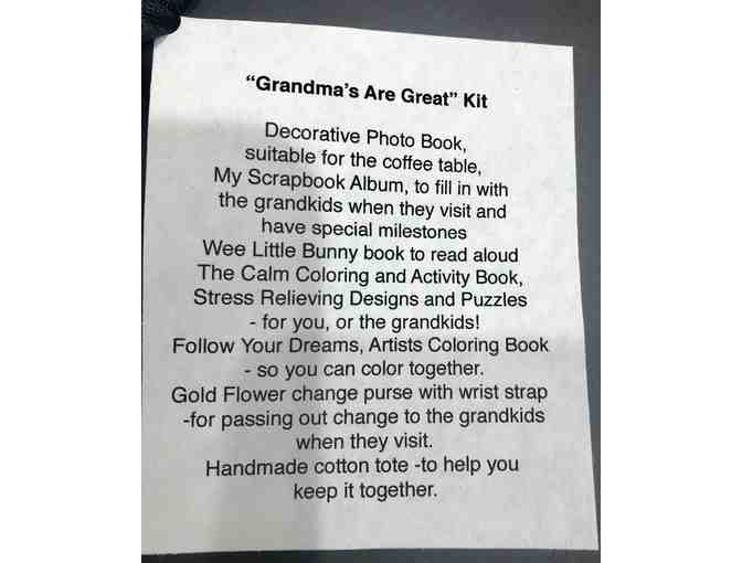 'Grandma's Are Great' Kit ~ Scrapbook, Activity Book, Flower Purse and MORE