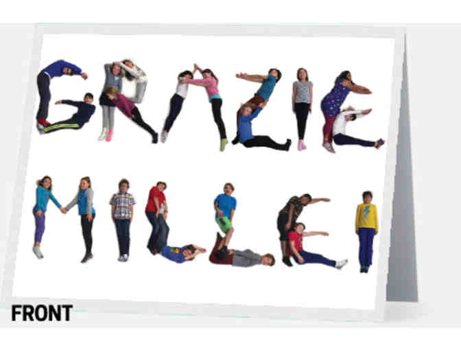 Italian 4th Grade Project - 'Grazie Mille' Thank You Card Set