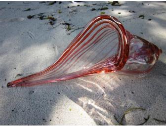 Blown Glass Shell by Phil Erikson