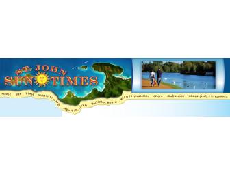 St. John Sun Times Magazine Ad Space!
