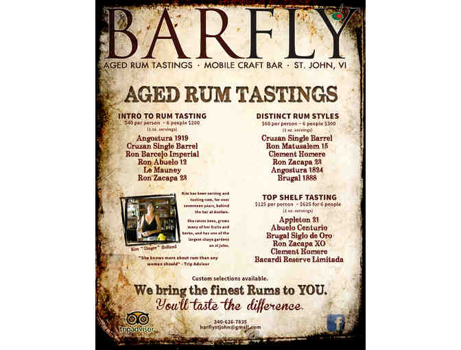 Aged Rum Tasting Experience at Your Villa