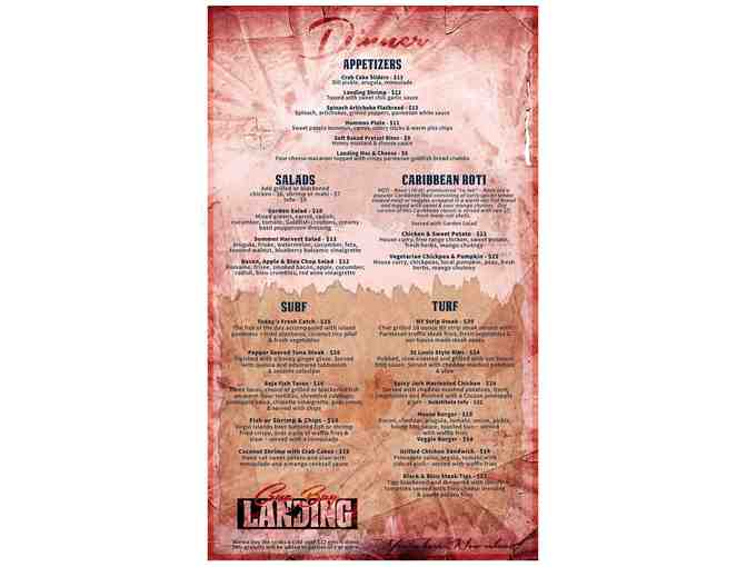 Dinner for 2 at Cruz Bay Landing