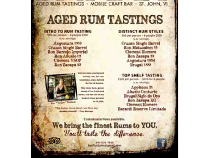 Aged Rum Tasting Experience at Your Villa