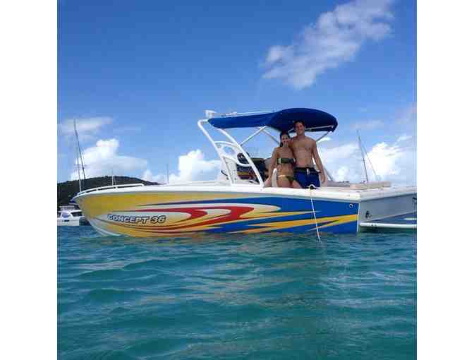 Private Powerboat Charter for 6 with Caribbean Seashells Charters