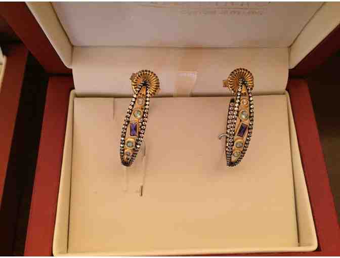 Mosaic necklace & pierced earrings