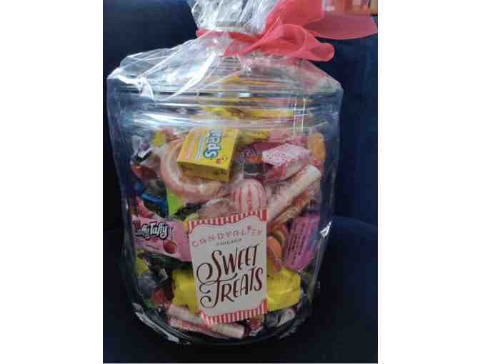 Candyality - A giant glass candy jar filled with candy treats