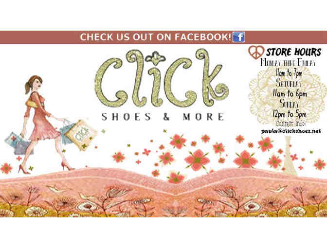 Click Shoes and More -Party plus $50 Gift Certificate