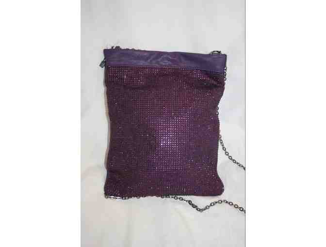 BCBG Purple Jewled Sling Bag