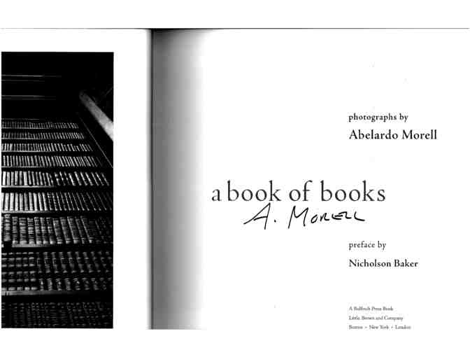 a book of books. Photographs by Abelardo Morell (signed copy)
