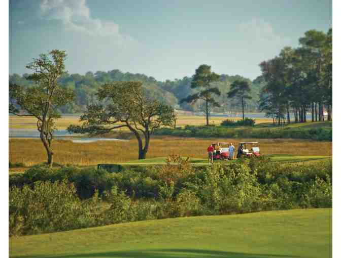 A foursome at Rivers Edge Golf Club in NC.