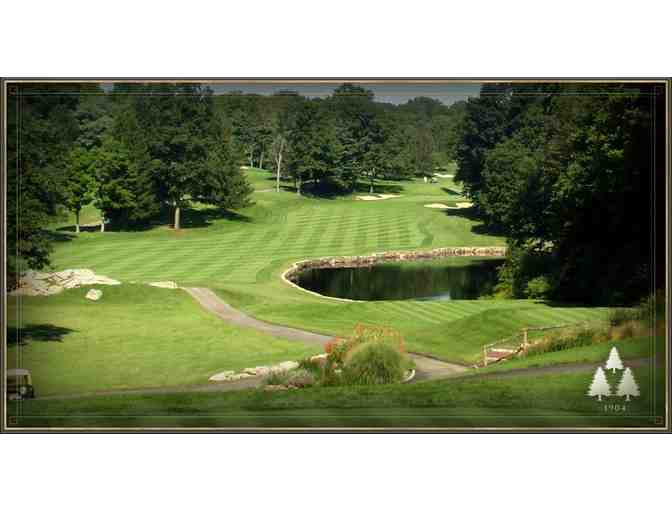 One foursome with carts and lunch at Fairview Country Club in Greenwich, CT