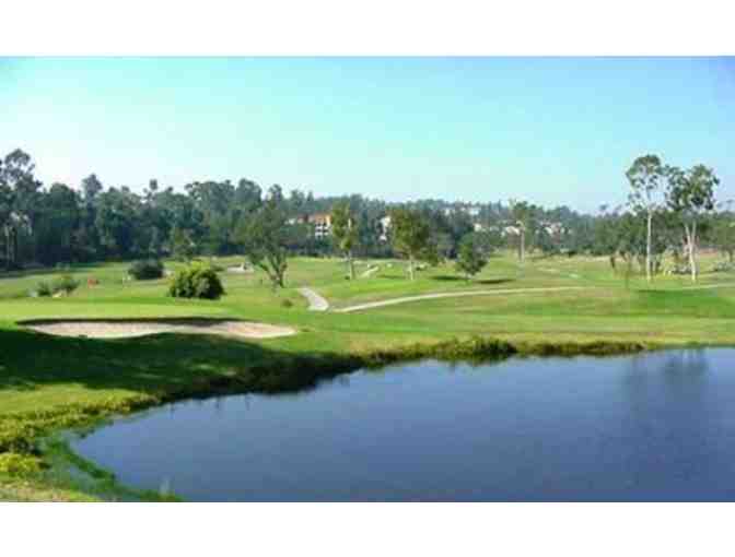 A foursome at Casta Del Sol Golf Course in CA.