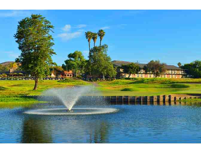 Golf for two with lodging and dinner at the Carlton Oaks Golf Club in CA.