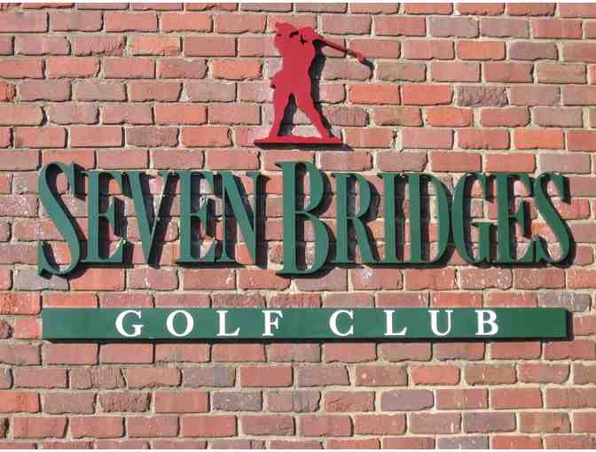 A foursome at Seven Bridges Golf Club in IL.