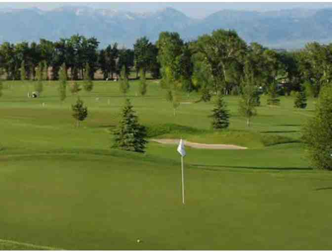 One foursome at Cottonwood Hills Golf Course in Bozeman, MT.