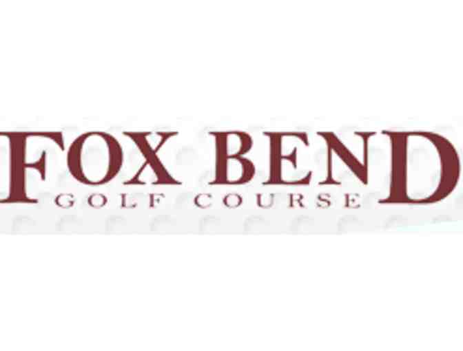 One foursome with carts at Fox Bend Golf Course, in Oswego, IL.
