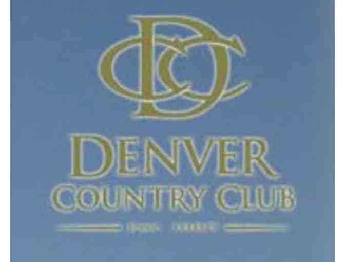 Golf for three with carts and a club representative at Denver Country Club.