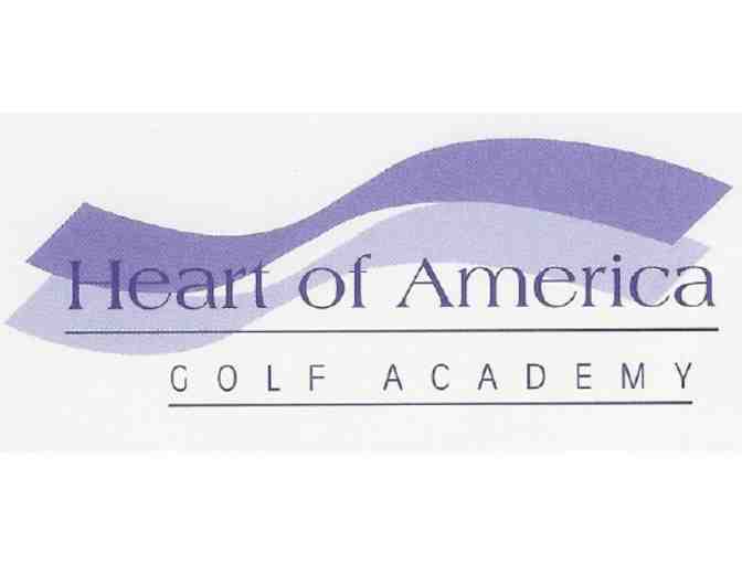 A foursome at Heart of America Golf Academy in KC