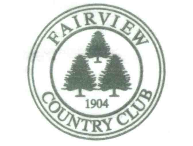 One foursome with carts and lunch at Fairview Country Club in Greenwich, CT