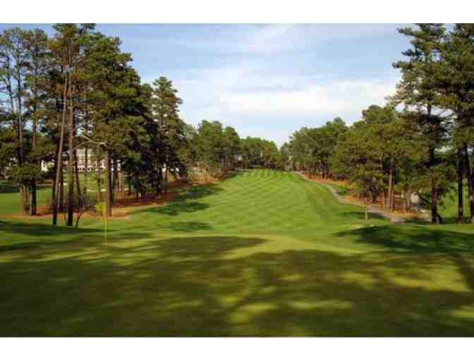 A foursome at Pine Needles Lodge & Golf Club in Southern Pines, NC.