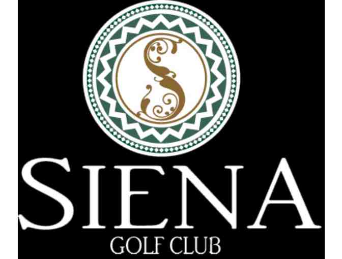 Siena Golf Club - One foursome with carts and practice balls