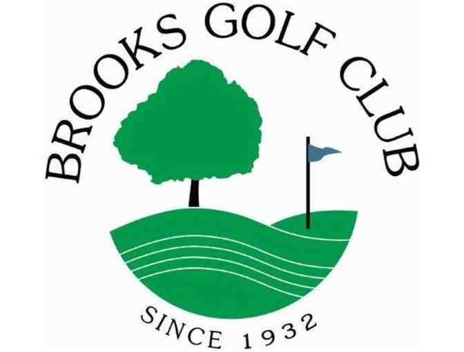 Brooks Golf Club - A foursome with carts