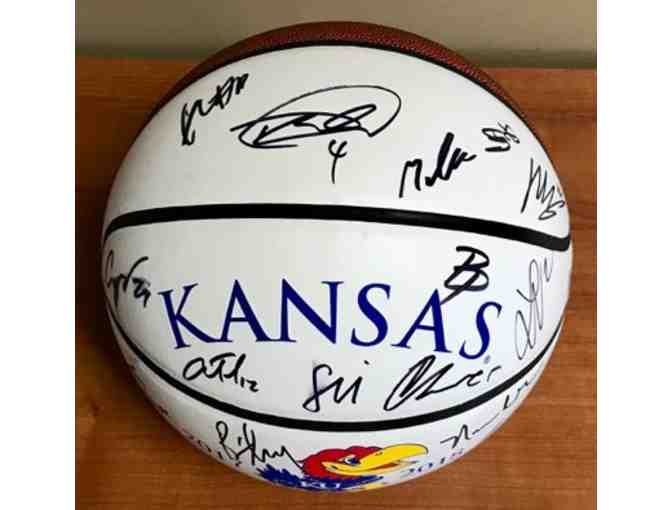2017-18 Kansas Men's Basketball Team Autographed Ball