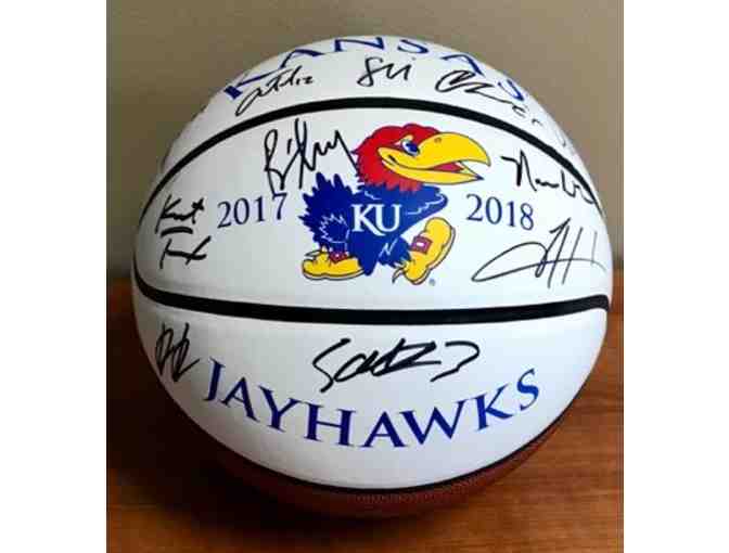 2017-18 Kansas Men's Basketball Team Autographed Ball