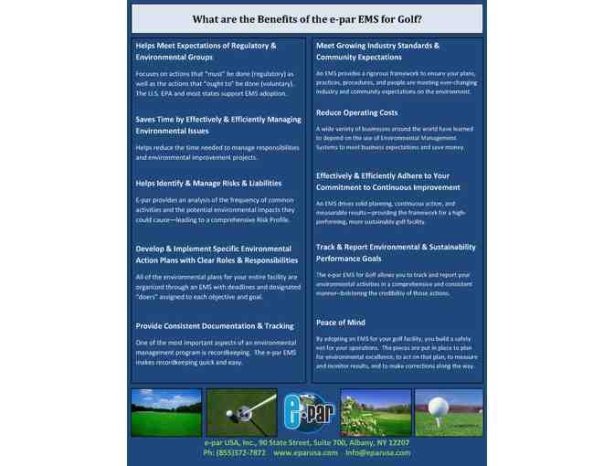 e-Par Environmental Management System for Golf (3-year membership)