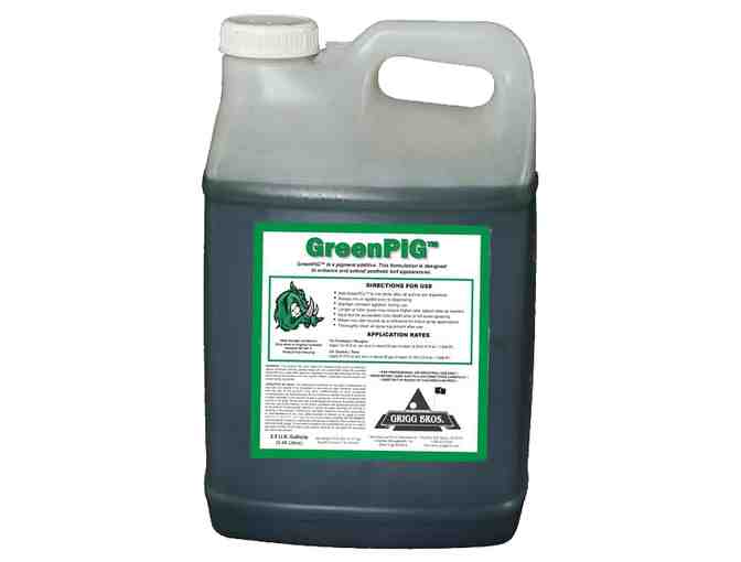 One 5-gallon case of GreenPig Ultra Turf Pigment