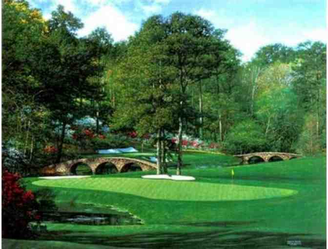 Larry Dyke - 11th Hole at Augusta - 31' x 40' S/N canvas serigraph (#59/195 ed.)